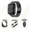 Bandz Bandz Bracelet acier 'Classic' Apple Watch (noir) Bandz Bandz Bracelet acier 'Classic' Apple Watch (noir)