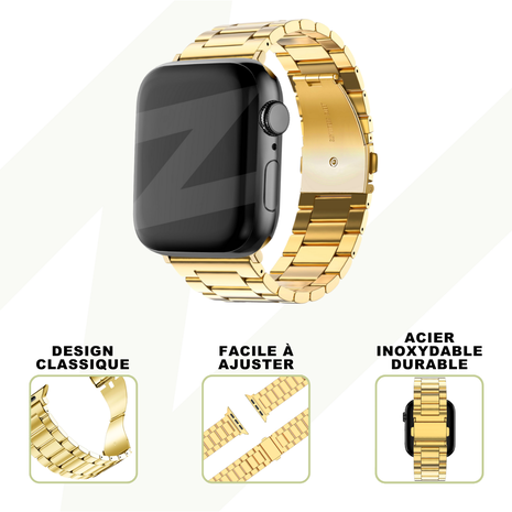 Bandz Bandz Bracelet acier 'Classic' Apple Watch (or)