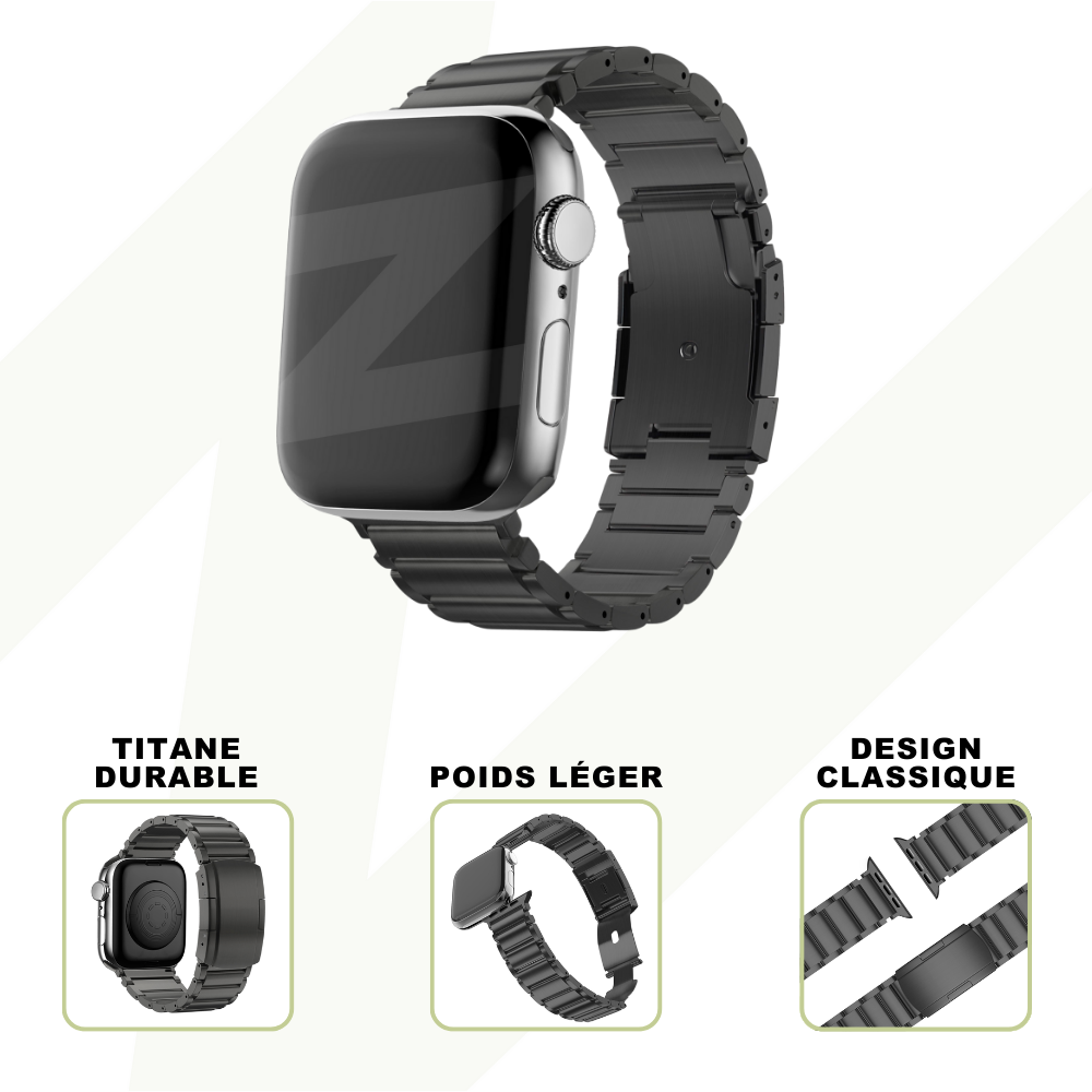 Bandz Bandz Bracelet à maillons titane Apple Watch (noir) Bandz Bandz Bracelet à maillons titane Apple Watch (noir)