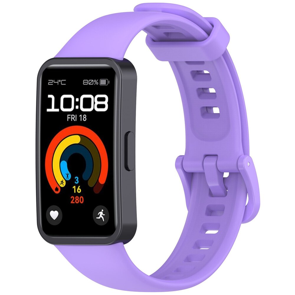 Strap-it Strap-it Bracelet silicone classique Huawei Band 9 (lila)