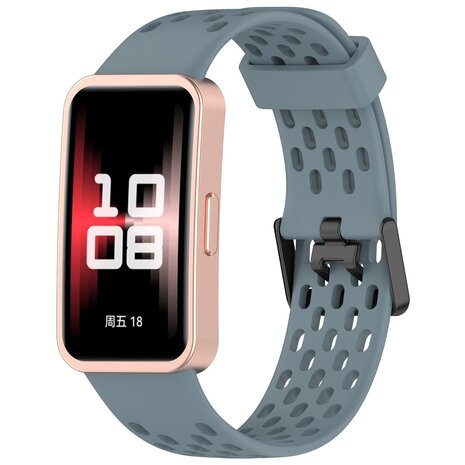 Strap-it Strap-it Bracelet silicone air Huawei Band 9 (grisbleu)