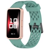 Strap-it Bracelet silicone air Huawei Band 9 (vert pin)