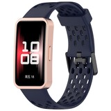 Strap-it Bracelet silicone air Huawei Band 9 (bleu foncé)