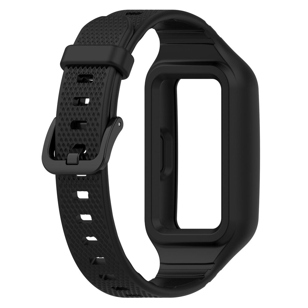 Strap-it Strap-it Bracelet TPU avec cadre Huawei Band 9 (noir)