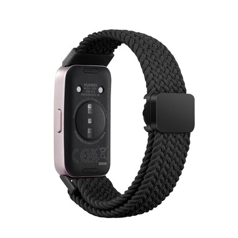 Strap-it Strap-it Bracelet tressé Huawei Band 9 (noir)