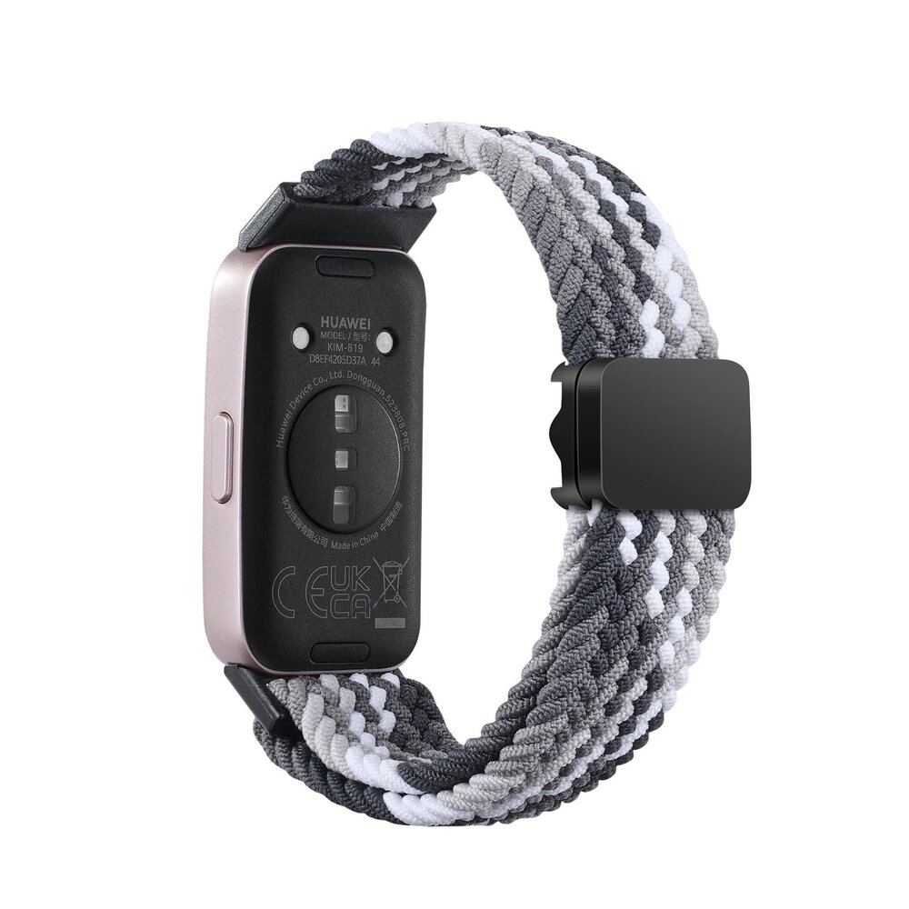 Strap-it Strap-it Bracelet tressé Huawei Band 9 (mandala noir) Strap-it Strap-it Bracelet tressé Huawei Band 9 (mandala noir)