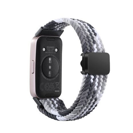 Strap-it Strap-it Bracelet tressé Huawei Band 9 (mandala noir) Strap-it Strap-it Bracelet tressé Huawei Band 9 (mandala noir)