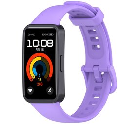 Strap-it Bracelet silicone classique Huawei Band 10 (lila)