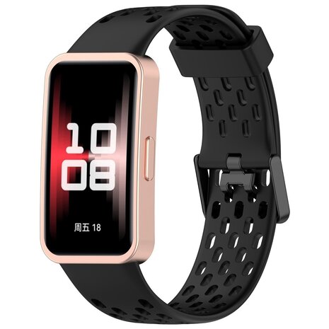 Strap-it Strap-it Bracelet silicone air Huawei Band 10 (noir)