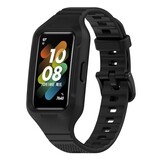 Strap-it Bracelet TPU avec cadre Huawei Band 10 (noir)