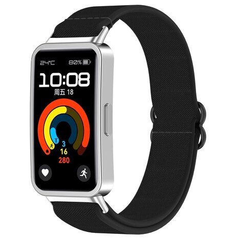 Strap-it Strap-it Bracelet élastique Huawei Band 10 (noir)