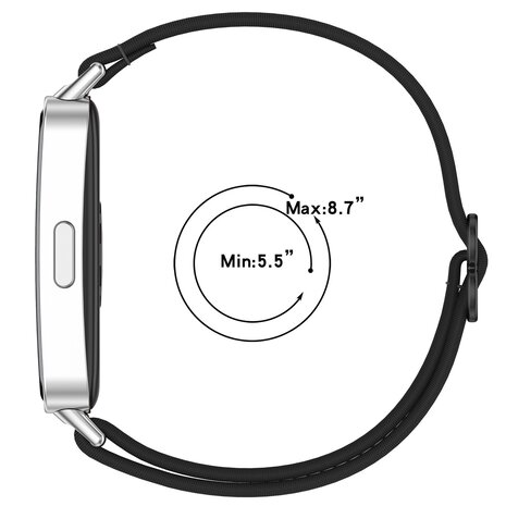 Strap-it Strap-it Bracelet élastique Huawei Band 10 (noir)