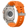 Strap-it Strap-it Bracelet silicone 'Adventurer' Apple Watch (orange avec titane) Strap-it Strap-it Bracelet silicone 'Adventurer' Apple Watch (orange avec titane)