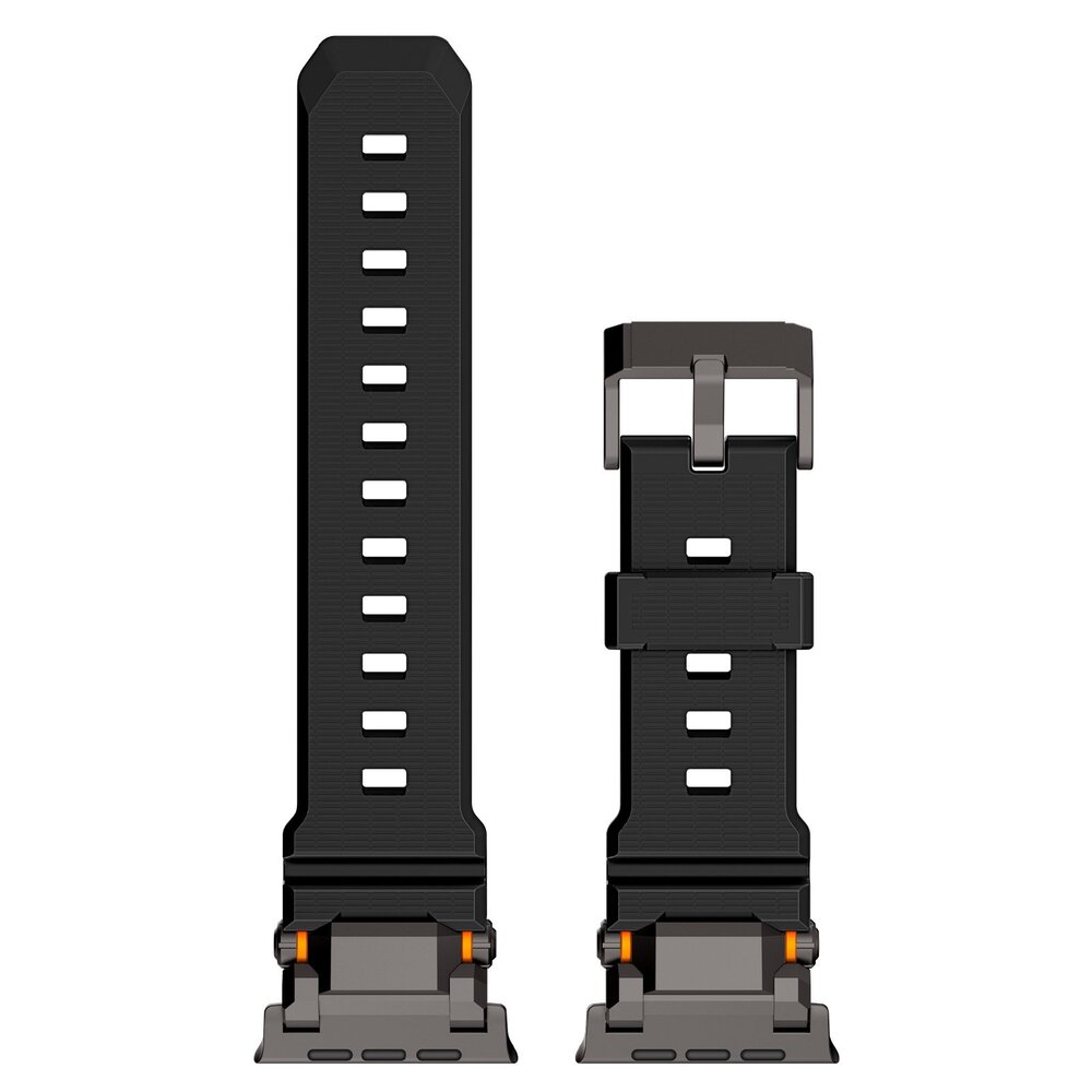 Strap-it Strap-it Bracelet silicone 'Adventurer' Apple Watch (noir avec noir)