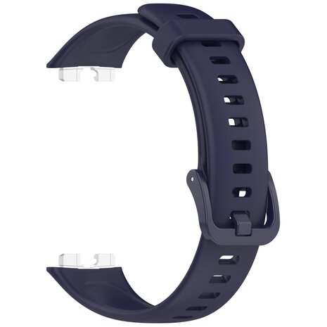 Strap-it Strap-it Bracelet silicone classique Huawei Band 8 (bleu foncé)
