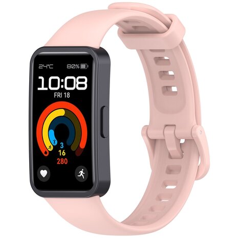 Strap-it Strap-it Bracelet silicone classique Huawei Band 8 (rose)