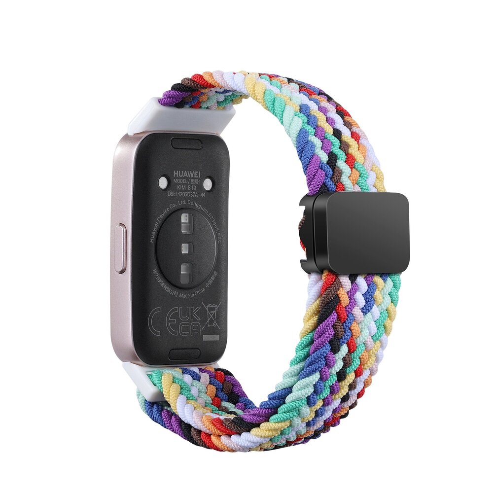 Strap-it Strap-it Bracelet tressé Huawei Band 8 (arc-en-ciel) Strap-it Strap-it Bracelet tressé Huawei Band 8 (arc-en-ciel)