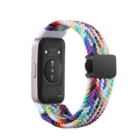 Strap-it Strap-it Bracelet tressé Huawei Band 8 (arc-en-ciel) Strap-it Strap-it Bracelet tressé Huawei Band 8 (arc-en-ciel)