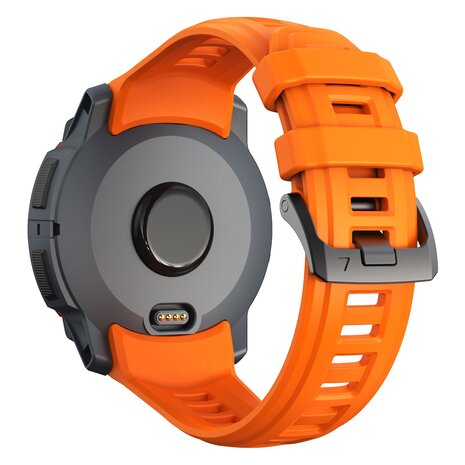 Strap-it Strap-it Bracelet silicone 'perfect fit' Garmin Instinct 3 - 50mm (orange)