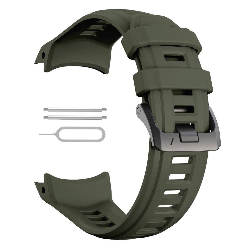 Strap-it Strap-it Bracelet silicone 'perfect fit' Garmin Instinct 3 - 50mm (vert armée)