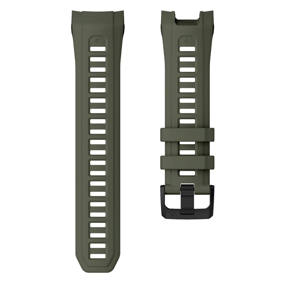 Strap-it Strap-it Bracelet silicone 'perfect fit' Garmin Instinct 3 - 50mm (vert armée)