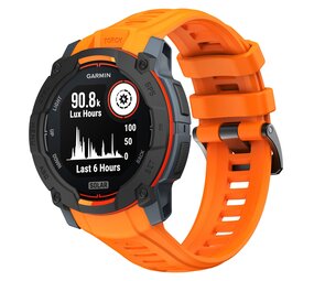 Strap-it Bracelet silicone 'perfect fit' Garmin Instinct 3 - 45mm (orange)