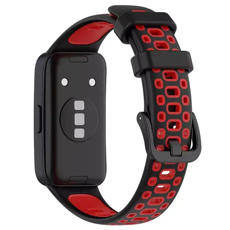 Strap-it Strap-it Bracelet sport Huawei Band 8 (noir/rouge)