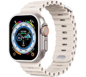 Strap-it Bracelet Ocean Apple Watch avec fermeture à pression (lumière stellaire)