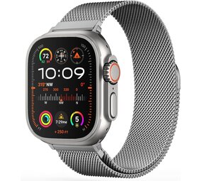 Strap-it Bracelet milanais Apple Watch (coleur titane)