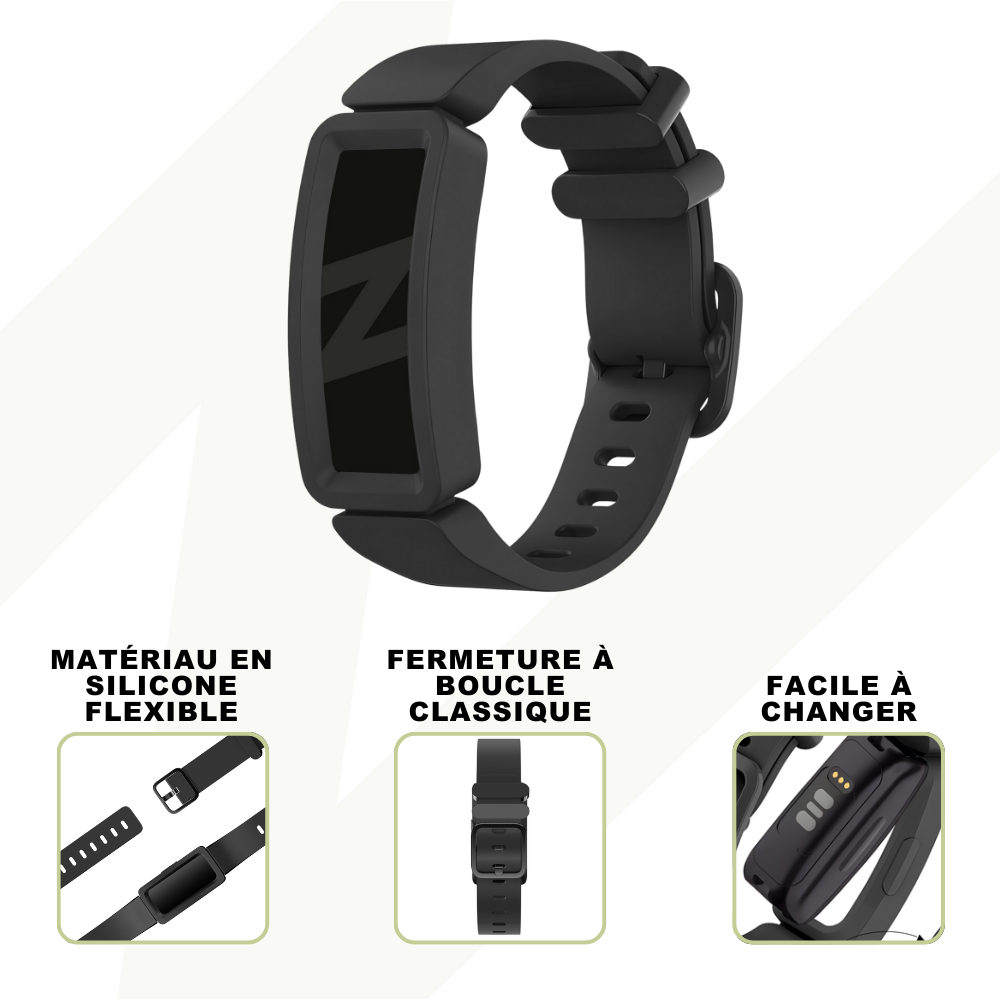 Bandz Bandz Bracelet silicone 'Classic' Ace 2 (noir)