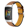 Strap-it Strap-it Bracelet cuir moderne Fitbit Charge 6 (brun) Strap-it Strap-it Bracelet cuir moderne Fitbit Charge 6 (brun)