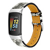 Strap-it Strap-it Bracelet cuir moderne Fitbit Charge 6 (snake) Strap-it Strap-it Bracelet cuir moderne Fitbit Charge 6 (snake)
