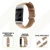 Bandz Bandz Bracelet cuir véritable Fitbit Charge 3 (marron) Bandz Bandz Bracelet cuir véritable Fitbit Charge 3 (marron)