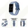 Bandz Bandz Bracelet silicone "Classic" Fitbit Charge 4 (gris-bleu) Bandz Bandz Bracelet silicone "Classic" Fitbit Charge 4 (gris-bleu)