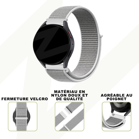 Bandz Bandz Bracelet nylon loop Xiaomi Amazfit Bip (gris) Bandz Bandz Bracelet nylon loop Xiaomi Amazfit Bip (gris)