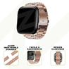 Bandz Bandz Bracelet acier 'Classic' Fitbit Versa (or rose)