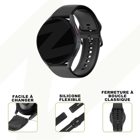 Bandz Bandz Bracelet silicone 'Classic' ID205L (noir)