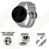Strap-it Bandz Bracelet silicone avec boucle Garmin Fenix 8 - 47mm (gris) Strap-it Bandz Bracelet silicone avec boucle Garmin Fenix 8 - 47mm (gris)