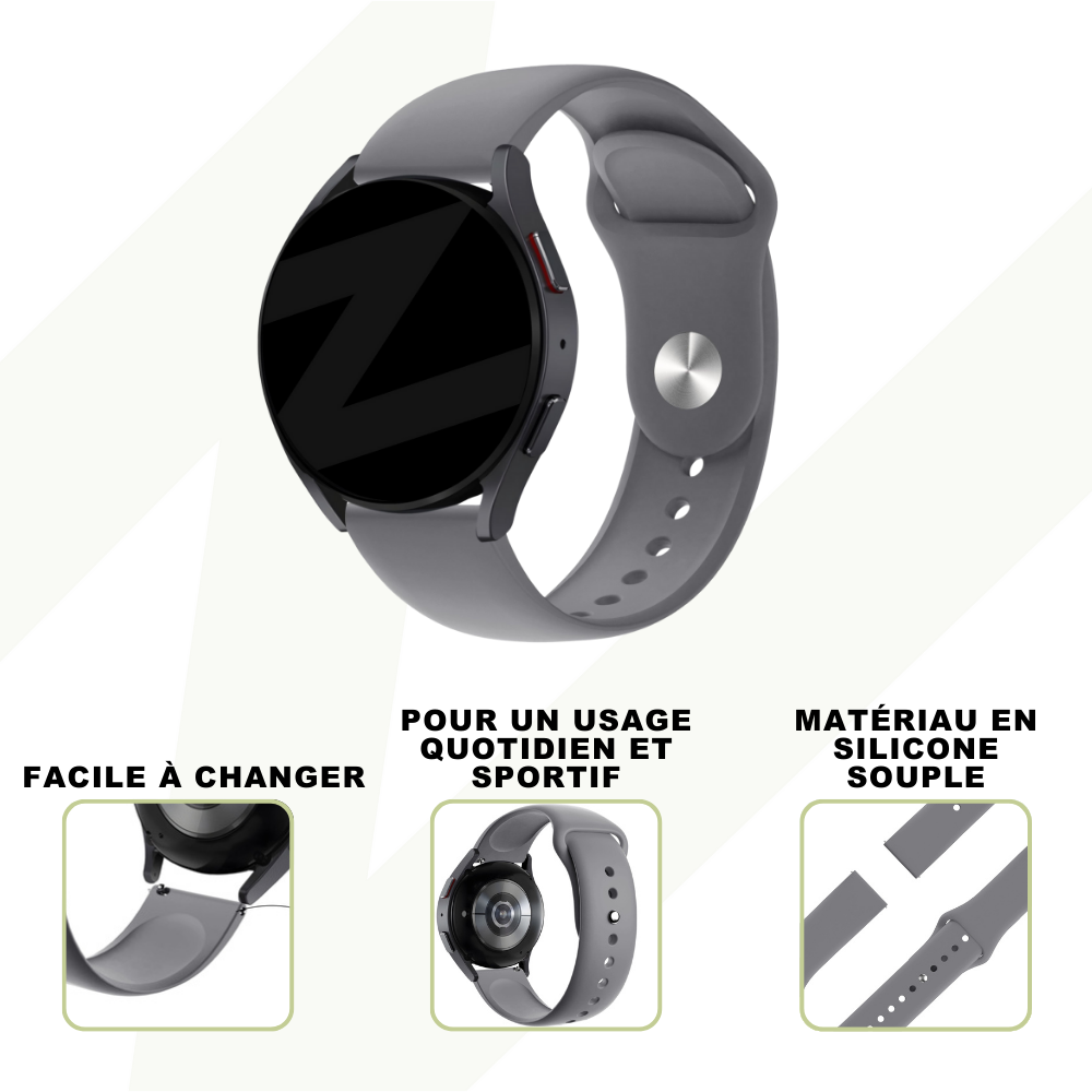 Bandz Bandz Bracelet sport "Deluxe" Polar Pacer (gris)