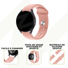 Bandz Bandz Bracelet sport 'Deluxe' Coros Apex 42mm (rose clair) Bandz Bandz Bracelet sport 'Deluxe' Coros Apex 42mm (rose clair)