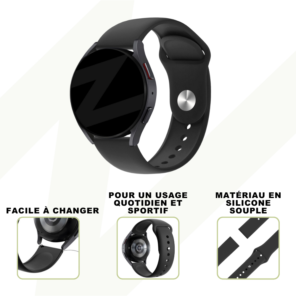 Bandz Bandz Bracelet sport "Deluxe" Samsung Galaxy Watch 42mm (noire) Bandz Bandz Bracelet sport "Deluxe" Samsung Galaxy Watch 42mm (noire)