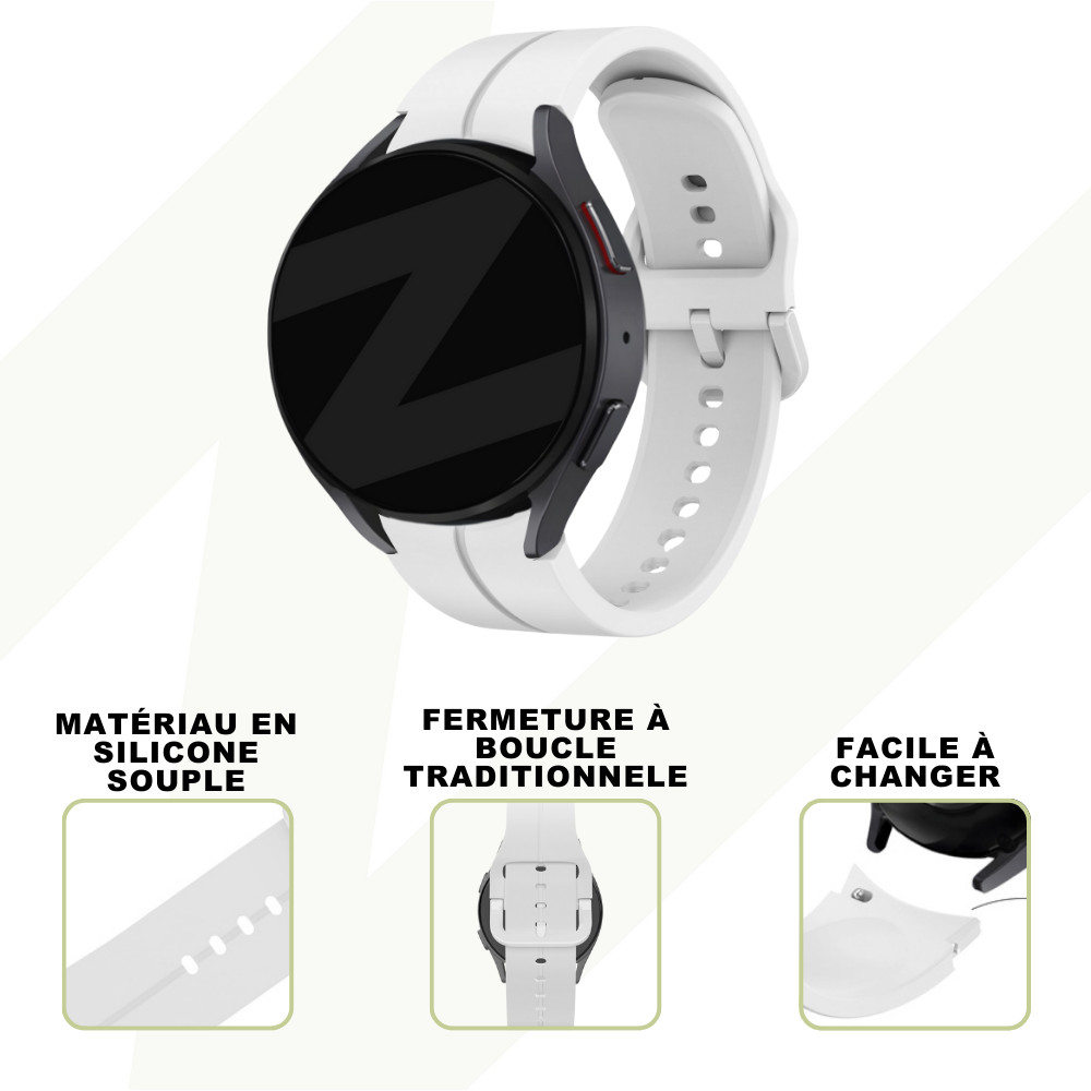 Bandz Bandz Bracelet silicone 'Extreme' Samsung Galaxy Watch 4 40mm (blanc)