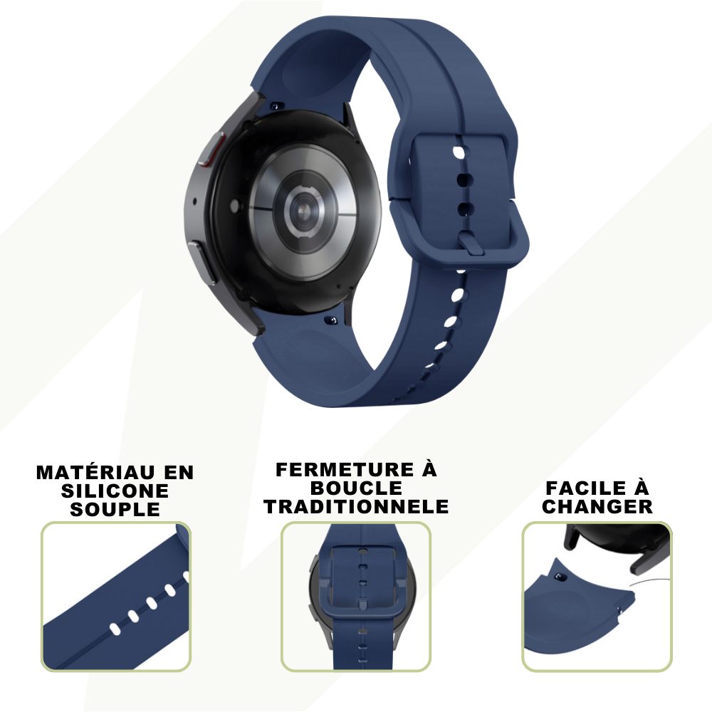 Bandz Bandz Bracelet silicone 'Extreme' Samsung Galaxy Watch 4 40mm (bleu foncé)