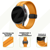 Bandz Bandz Bracelet silicone avec D-Buckle Samsung Galaxy Watch 4 Classic 42mm (jaune) Bandz Bandz Bracelet silicone avec D-Buckle Samsung Galaxy Watch 4 Classic 42mm (jaune)