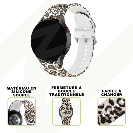 Bandz Bandz Bracelet silicone 'Leopard' Samsung Galaxy Watch 7 - 40mm