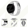 Bandz Bandz Bracelet acier "Classic" Samsung Galaxy Watch 4 Classic 42mm (argent) Bandz Bandz Bracelet acier "Classic" Samsung Galaxy Watch 4 Classic 42mm (argent)