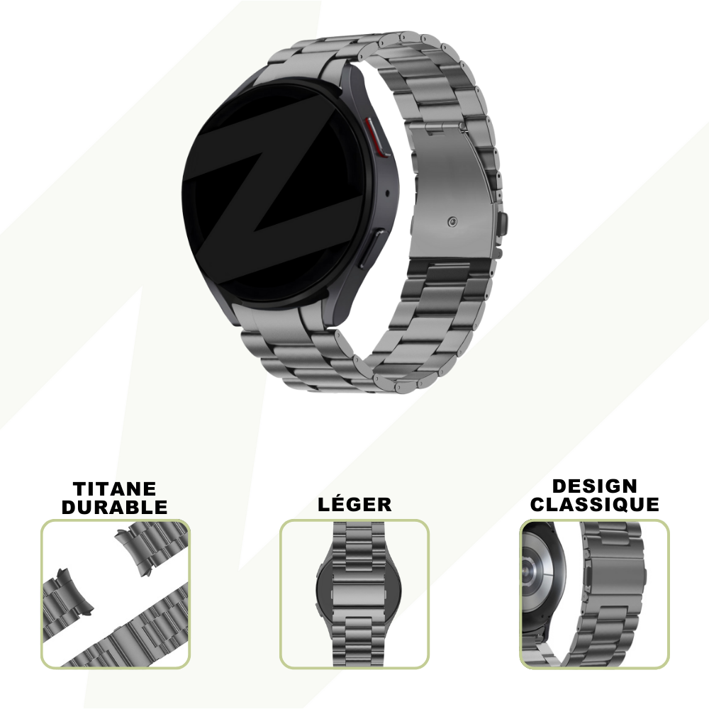 Bandz Bandz Bracelet titane 'Classic' Samsung Galaxy Watch FE (graphite)
