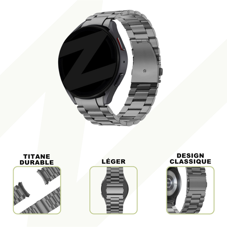 Bandz Bandz Bracelet titane 'Classic' Samsung Galaxy Watch 5 - 44mm (graphite)