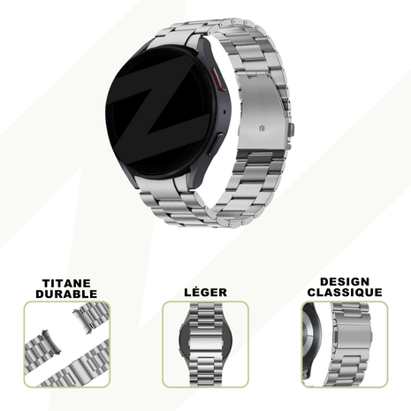 Bandz Bandz Bracelet titane 'Classic' Samsung Galaxy Watch 6 - 44mm (argent)