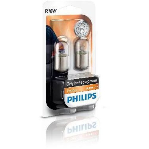 Philips Lámpara 12V 10W R10W BA15S | 1 Pieza